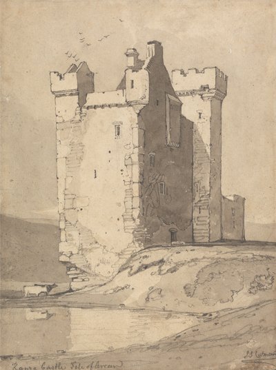 Loch Ranza Castle, Isle of Arran, Scotland by John Sell Cotman